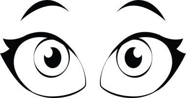 Çizgi film suratları. Etkileyici gözler ve ağız, gülümseyen, ağlayan ve şaşırmış karakter yüz ifadeleri. Karikatür, karikatür, karikatür, karikatür. İzole vektör illüstrasyon simgeleri