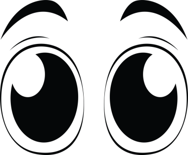 Çizgi film suratları. Etkileyici gözler ve ağız, gülümseyen, ağlayan ve şaşırmış karakter yüz ifadeleri. Karikatür, karikatür, karikatür, karikatür. İzole vektör illüstrasyon simgeleri