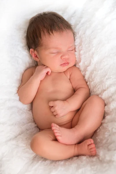 Bebé recém-nascido 14 dias, dorme — Fotografia de Stock