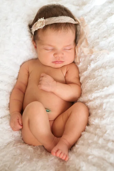 Bebé recém-nascido 14 dias, dorme — Fotografia de Stock