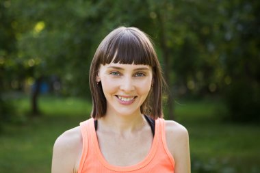 eğitim açık havada sonra fitness kadın portre