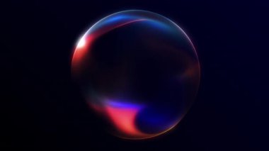  Canlı küre animasyonunu renkli, parlak bir gradyan ve yumuşak hareketle döngüye sokmak. Bilim kurgu geçmişi, fütüristik görseller ve soyut enerji projeleri için mükemmel..