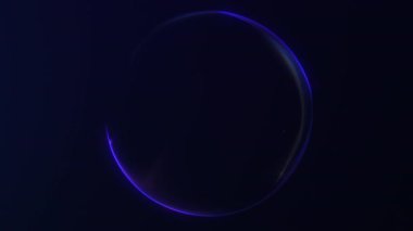 4K 60FPS döngüsünde pürüzsüz gradyan ışıkla parlayan minimum küre. Markalaşma, UI, teknoloji ve yaratıcı hareketler için fütüristik soyut çember animasyonu.