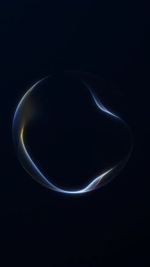 Yumuşak eğimli parlak sarı ve mavi bir kürenin pürüzsüz döngü animasyonu. Asgari modern tarzda temiz fütüristik arkaplan hareketi.