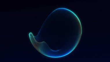 Minimum mavi parlayan küre animasyonu. Lüks markalaşma, fütüristik UI ve zarif hareket düzeni için kusursuz 4K 60FPS teknik geçmişi.