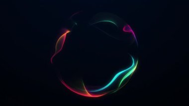 Renkli plazma sıvısı akımları parlayan bir küre oluşturuyor. Kusursuz 4K 60FPS döngüsü şık dijital hareket, UI tasarımı ve canlı teknoloji markalaşması için mükemmel..