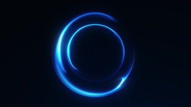 Çift sıvı plazma küresi, pürüzsüz mavi eğimli ve yumuşak parıltılı. Teknolojik markalaşma, UI hareket grafikleri ve soyut dijital arkaplanlar için gelecekteki 4K 60fps kusursuz döngü.