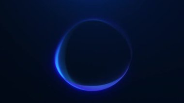 Yumuşak neon mavi sıvı küre, sakin akış ve minimum fütüristik görünüme sahip. Teknoloji projeleri, arayüzler, ekran koruyucular ve modern görseller için soyut arkaplan.