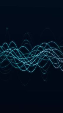 Soyut mavi fiber dalgalar dikey bileşimlerde pürüzsüzce akıyor. Parlak çizgileri olan gelecekçi dijital hareket, teknolojik görseller, veri kavramları, modern arka planlar ve dinamik ekranlar için ideal.