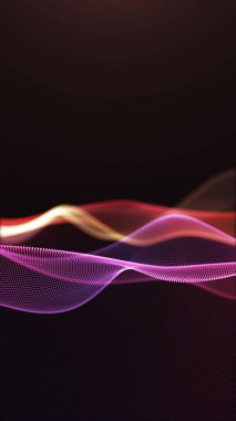 Dikey neon kırmızı ve turuncu gradyan dalga, pürüzsüz enerji hatlarıyla. Modern tasarım, müzik görselleri, posterler ve dijital kompozisyonlar için canlı soyut arkaplan.