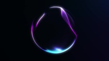 Pürüzsüz, mavi ve mor ışık dalgalarıyla parlayan dijital küre. Yumuşak plazma parıltısıyla gelecek soyut enerji hareketi, modern teknoloji görselleri için 4K 60fps içinde kusursuz döngü.