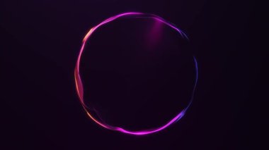 Soyut parlayan küre mor tonlardaki akışkan gradyan diziler, pürüzsüz dijital hareket ve zarif derinlik. Kusursuz döngü animasyonu, 4K, 60fps.