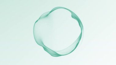 Pürüzsüz akış plazma yüzeyine sahip parlak beyaz ve yeşil gradyan enerji küresi, fütüristik dijital arkaplan, soyut hareket tasarımı, yumuşak ışık, temiz minimal biçim, 4K 60 fps kusursuz döngü.