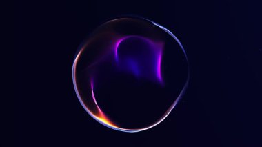 Pürüzsüz lacivert asgari enerji küresi yumuşak parlayan akış ve ince ışık gradyanı, soyut fütüristik dijital arkaplan, pürüzsüz döngü, 4K, 60fps.
