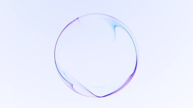 Açık mavi enerji küresi, çözünen ışık dokusu ve koyu arkaplanda akan dijital dalgalarla birlikte. Pırıl pırıl parlayan küre hareketliliği. Pürüzsüz döngü, 4K 60fps.