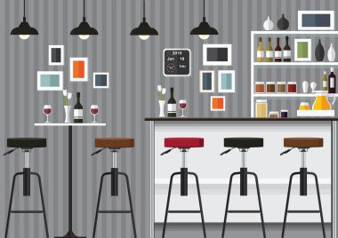 mutfak bar vektör