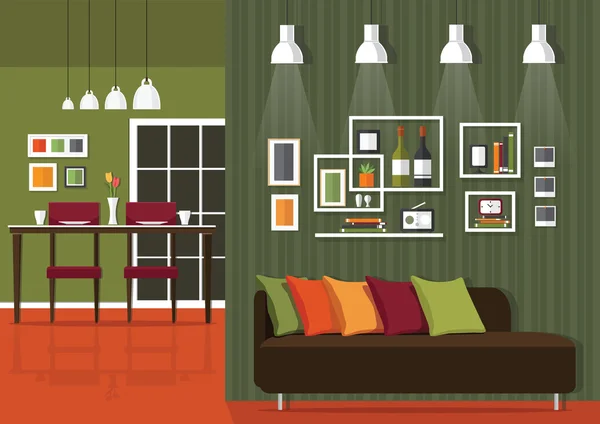 Home Vector interior — Vector de stock