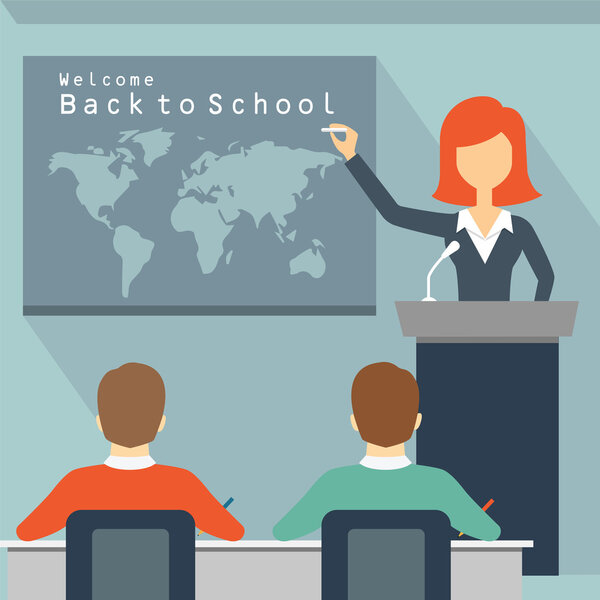 Learning room illustration