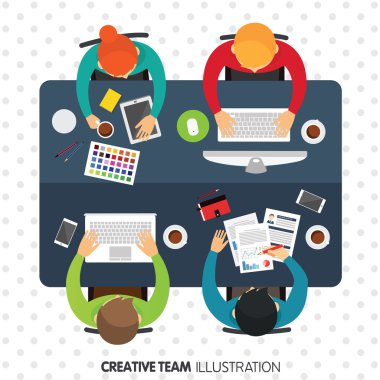 İş toplantı vektör