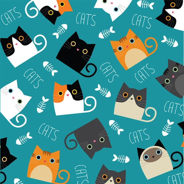 Cute cats vector — Stock Vector