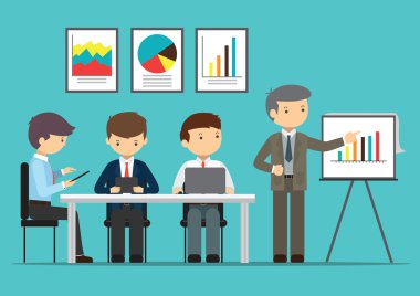 İş konferans vektör