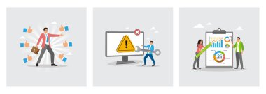 İş adamına, meslektaşları tarafından saygı duyulur. Teknisyenin elinde büyük bir İngiliz anahtarı sorunu var. Rapor grafikleriyle büyüteç ve kalem kullanarak klip izleyin. Başarı konsepti.