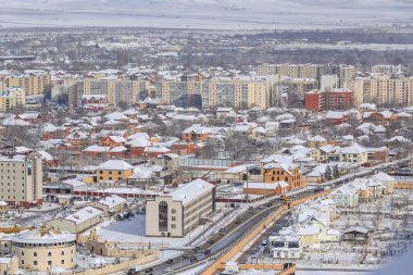 Grozny city yükseklikleri görünümünden