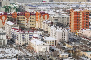 Grozny city yükseklikleri görünümünden
