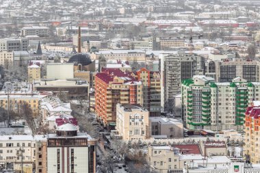 Grozny city yükseklikleri görünümünden
