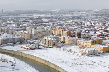 Grozny city yükseklikleri görünümünden