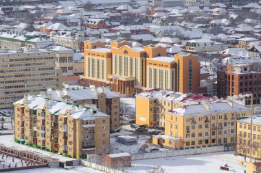 Grozny city yükseklikleri görünümünden