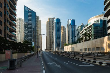 Dubai şehri ve Dubai Marina bölgesi