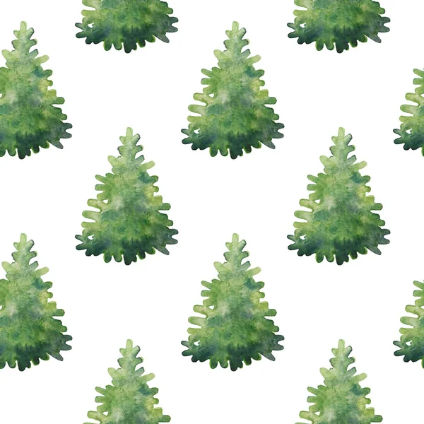 Christmas tree seamless pattern — Stock Photo, Image