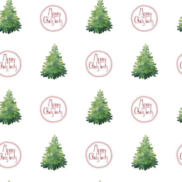 Árvore de Natal sem costura padrão — Fotografia de Stock