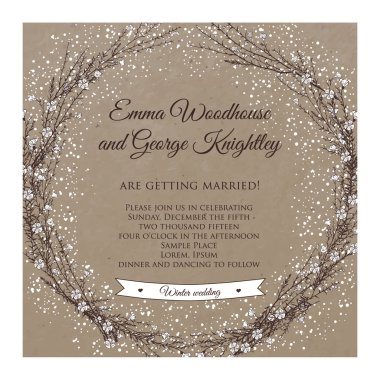 düğün davetiyesi şablonu