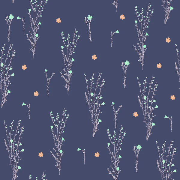 Motif floral sans couture — Image vectorielle