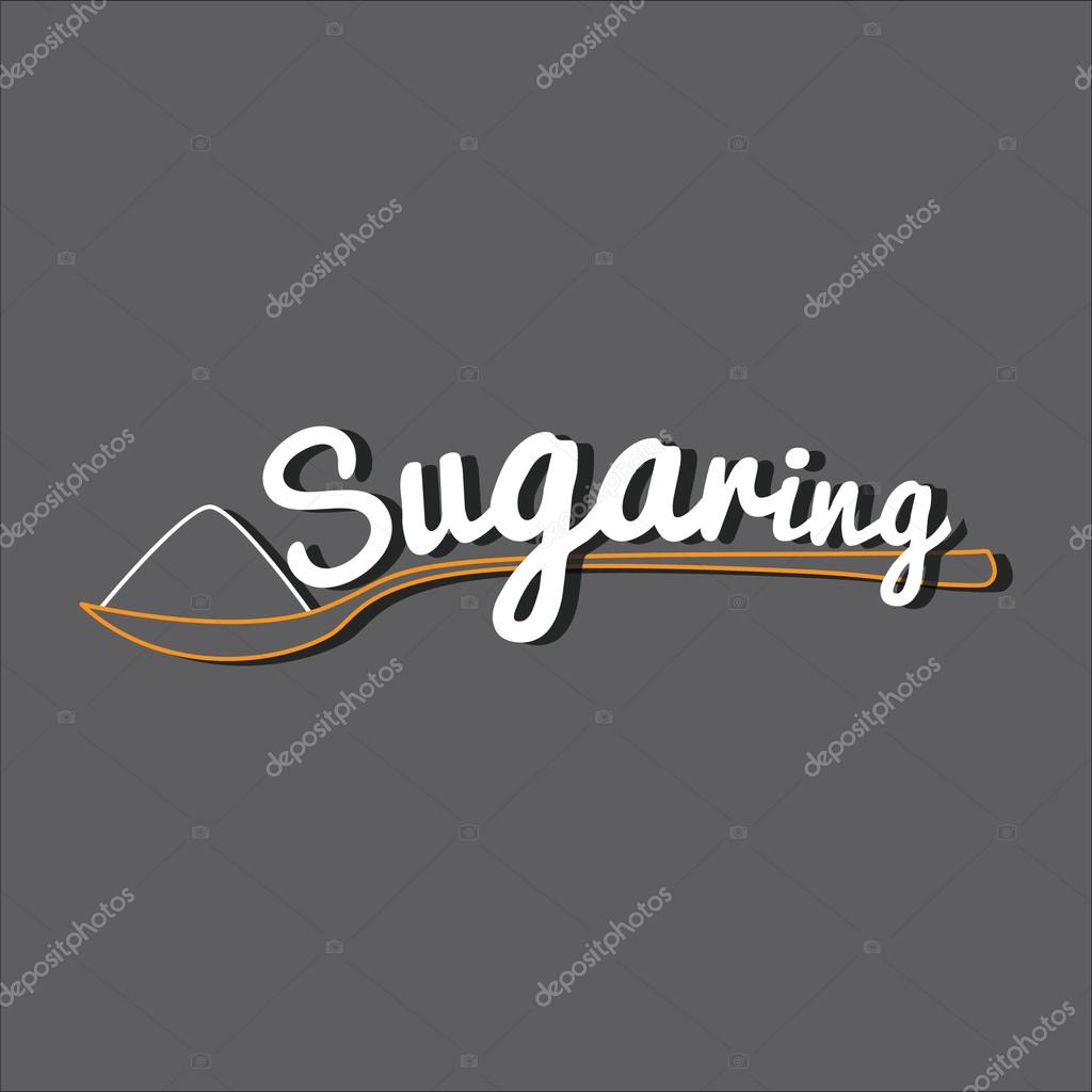 Sugaring icon. sugar paste