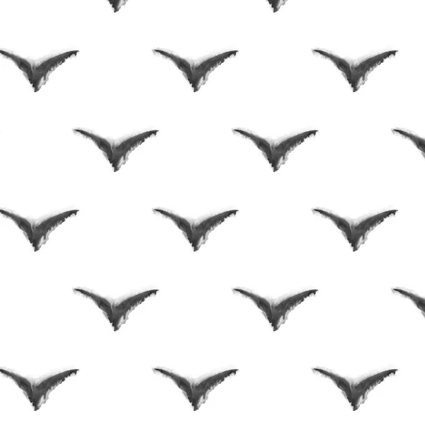 Χωρίς ραφή πρότυπο. ακουαρέλα αφηρημένη πουλί — Φωτογραφία Αρχείου