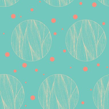 Soyut seamless modeli. Çizgili daireler ile geometrik tasarım