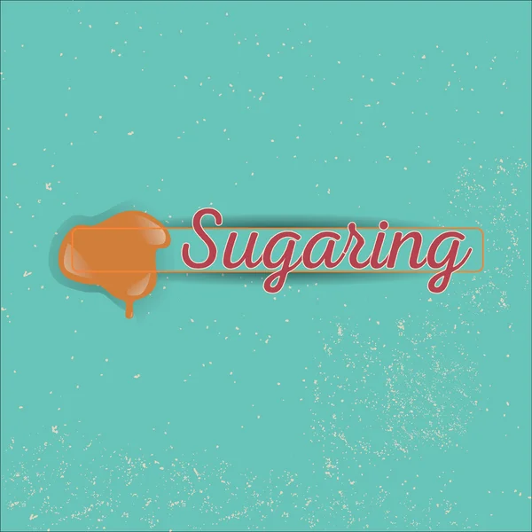 Ζάχαρη αποτρίχωση πάστα — Διανυσματικό Αρχείο