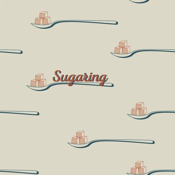 Seamless pattern. sugaring icon — Stock Vector