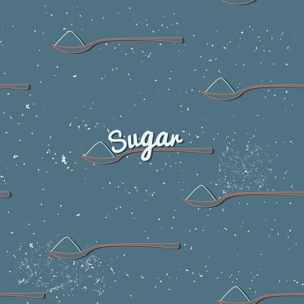 砂糖のシームレス パターン — ストックベクタ