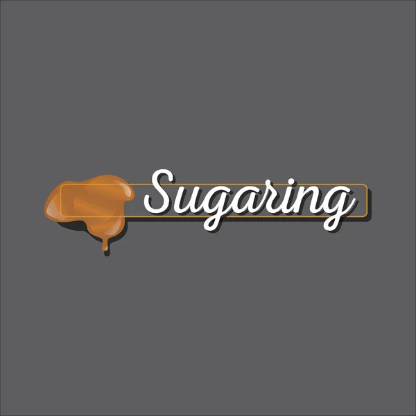 Sugaring 제 모 아이콘 — 스톡 벡터