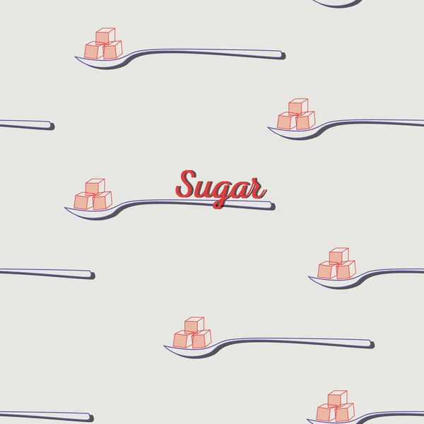 Sugar seamless mönster — Stock vektor