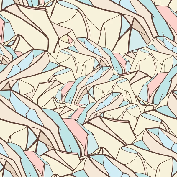 Geometrico senza cuciture Pattern.background con montagne astratte — Vettoriale Stock