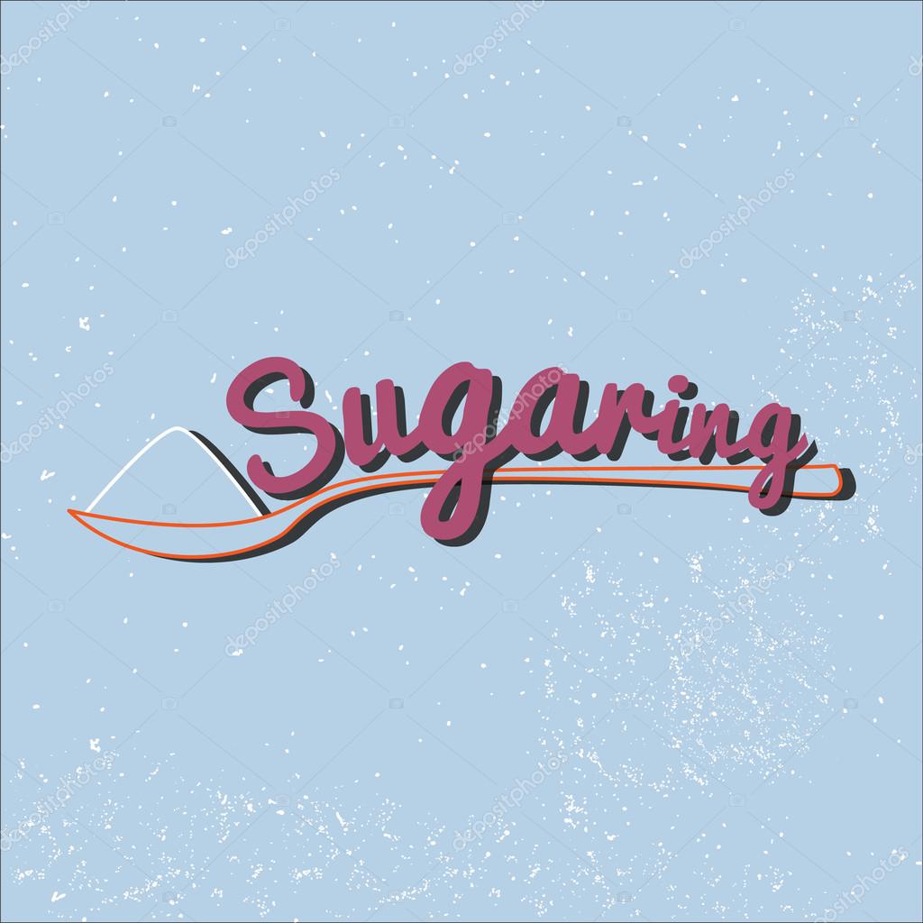 Sugaring icon. sugar paste
