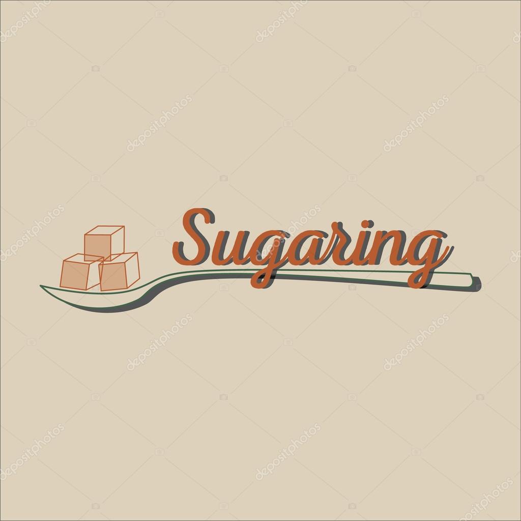 Sugaring icon. sugar paste