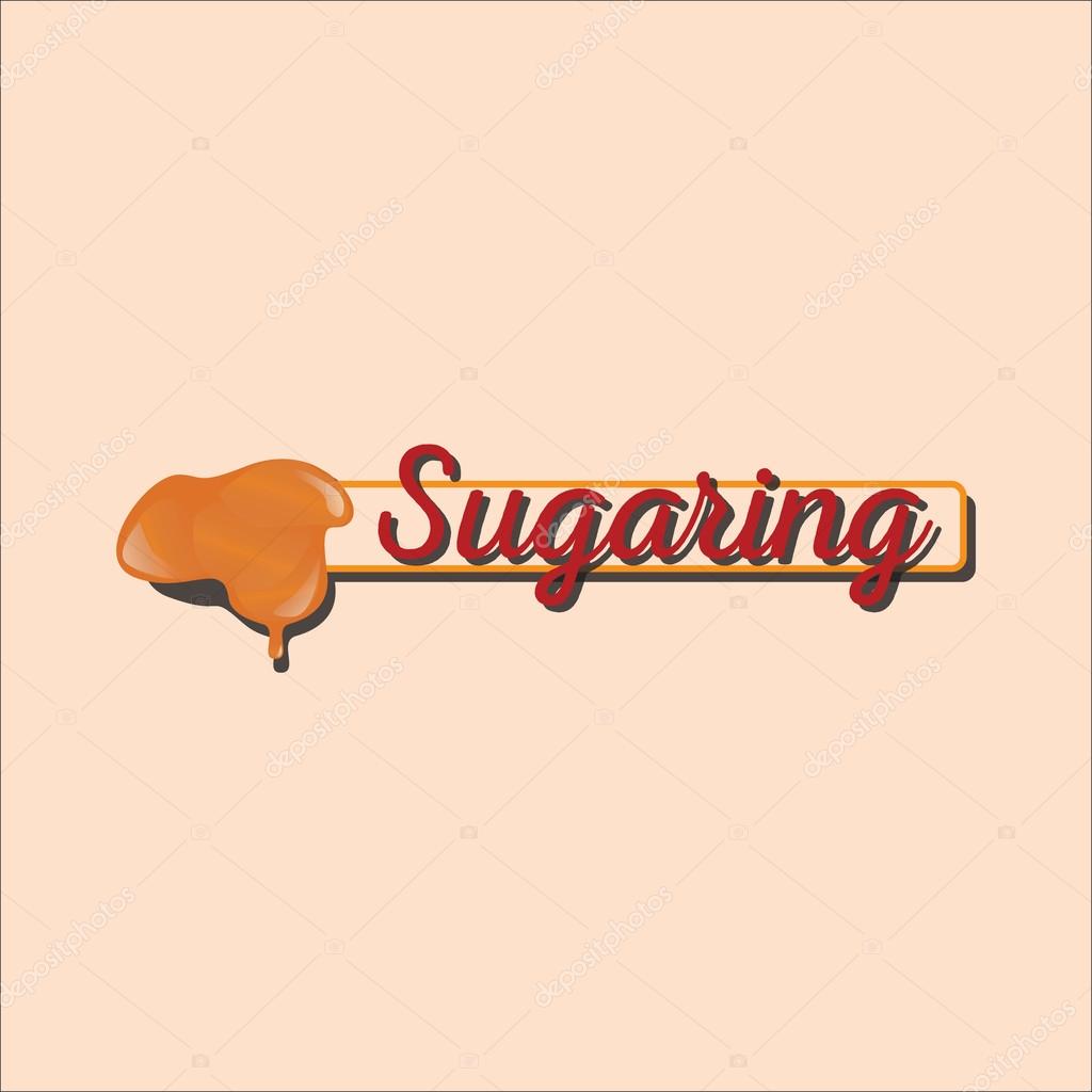 Sugaring icon. sugar paste