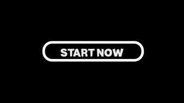 Şimdi Başla ve Durdur düğmelerini içeren 2D animasyon. UI ve UX tasarımı, uygulama arayüzleri, web siteleri ve eylem ögelerine dinamik çağrı içeren video projeleri için ideal