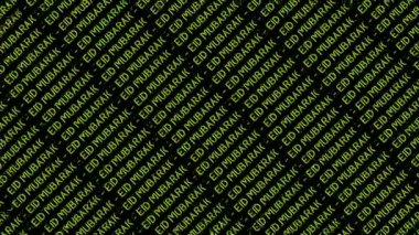 İslami bayram kutlamaları için ideal olan bayram mübarek yazı şablonu, arka plan ve tasarımlar için uygun köşegende yinelenen bayram kutlamaları içeriyor.